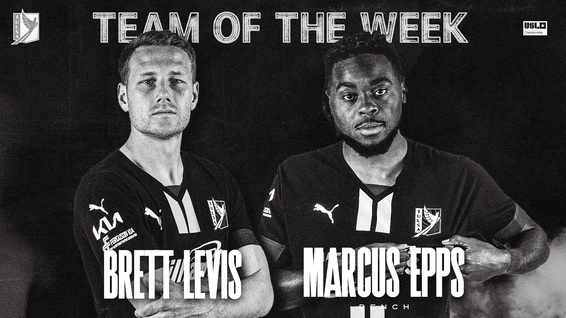 Brett Levis Named to Week 4 Team of the Week, Marcus Epps Named to TOTW  Bench - FC Tulsa