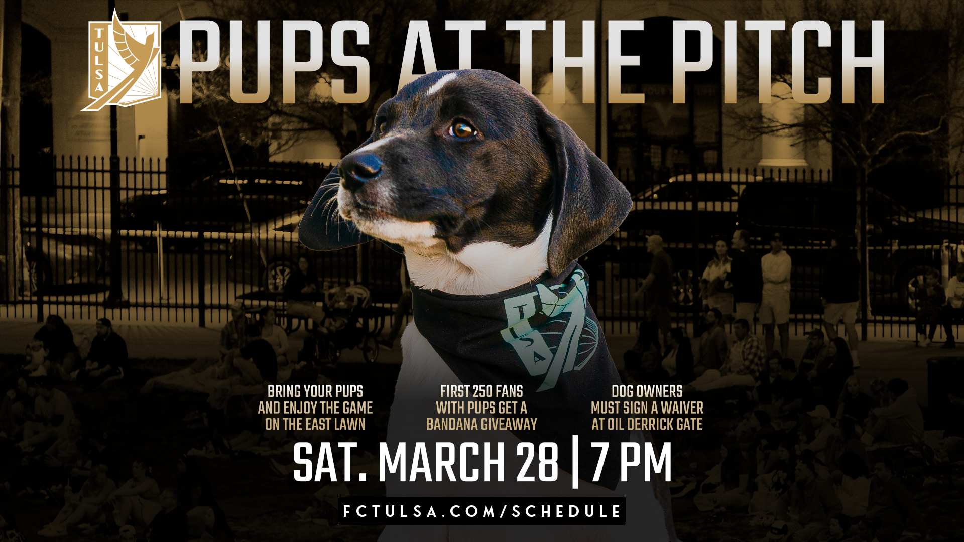 FC Tulsa Launches 'Pups at the Pitch' for March 28 Match at ONEOK